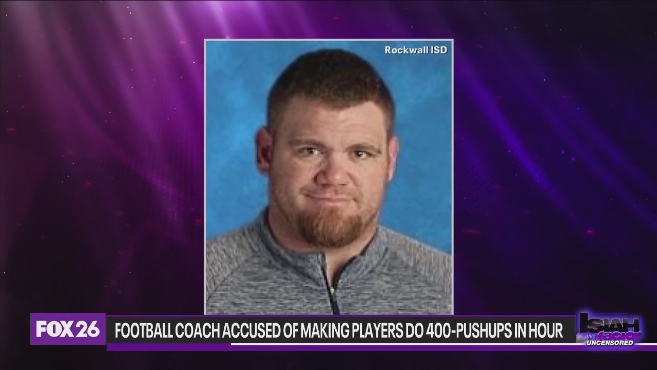 High school football coach accused of making players do 400-pushups in hour