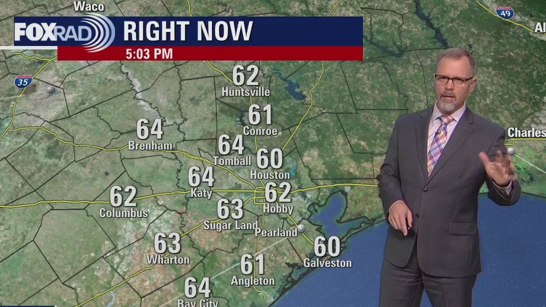 Houston weather: Mostly clear skies Saturday evening in the 60s