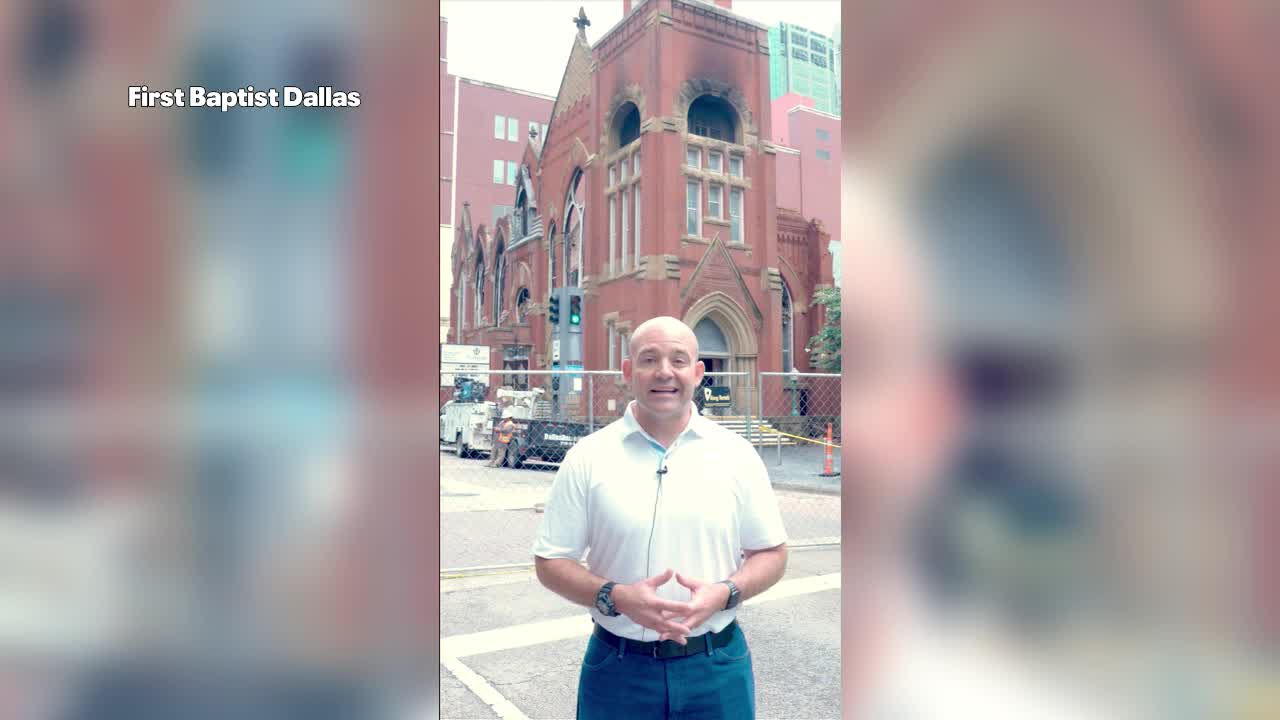 First Baptist Dallas gives update on fire
