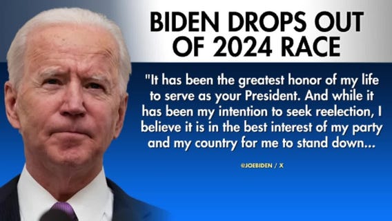 President Biden drops out of 2024 presidential race
