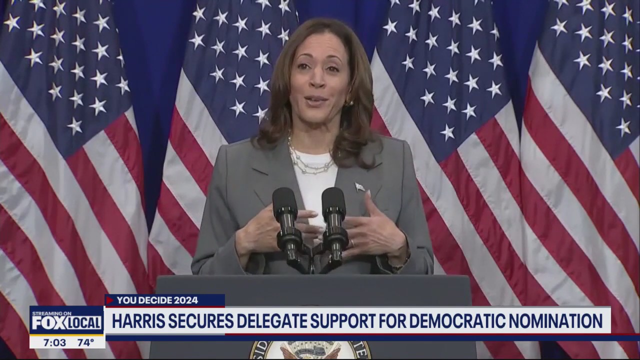 Texas delegates vote to support Kamala Harris