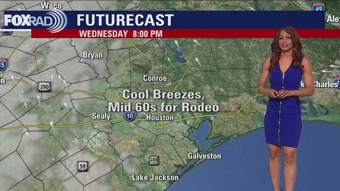 Cool breezes, temps in the 70s Wednesday evening as rain rolls in the next day