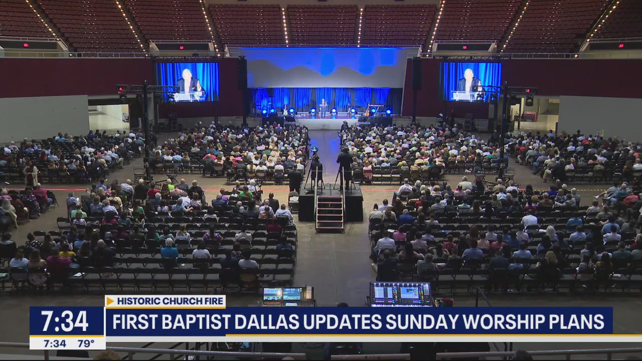 First Baptist Dallas making progress after fire