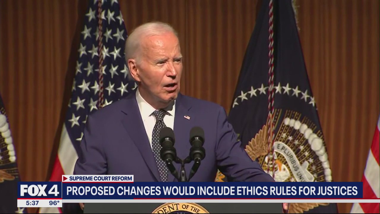 Biden unveils plan for Supreme Court reforms