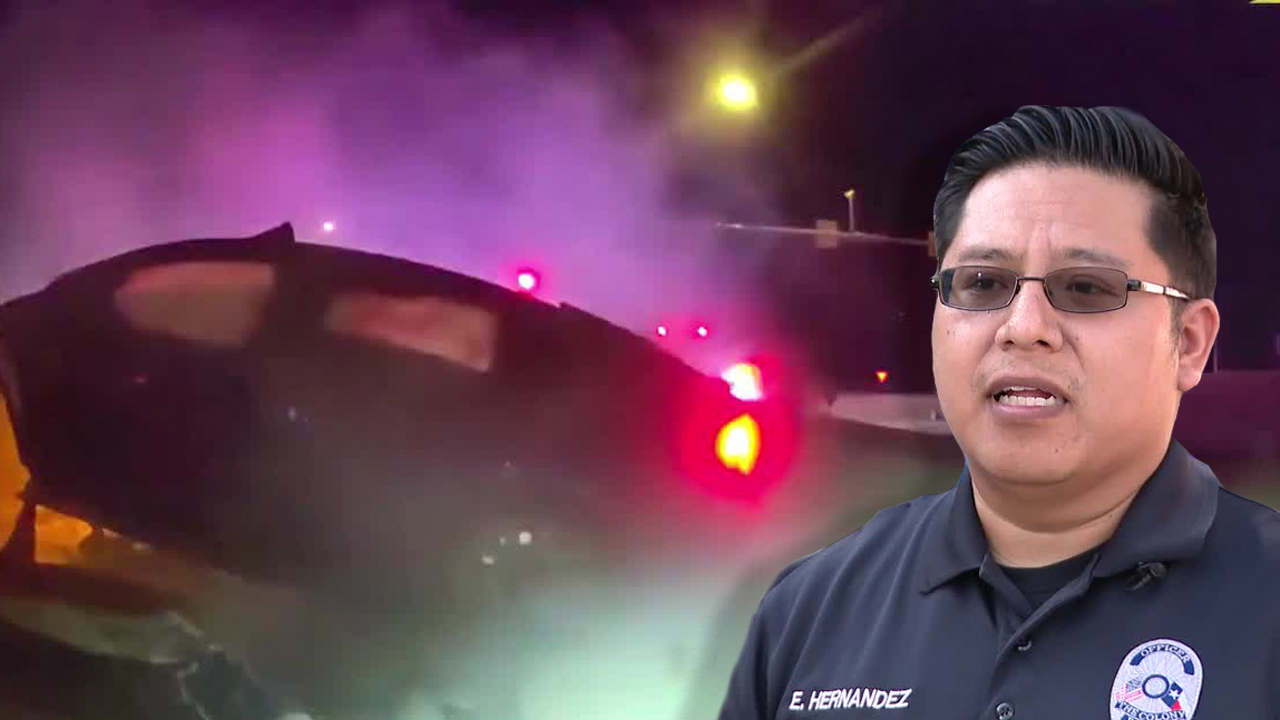 Officer speaks after pulling man from burning car