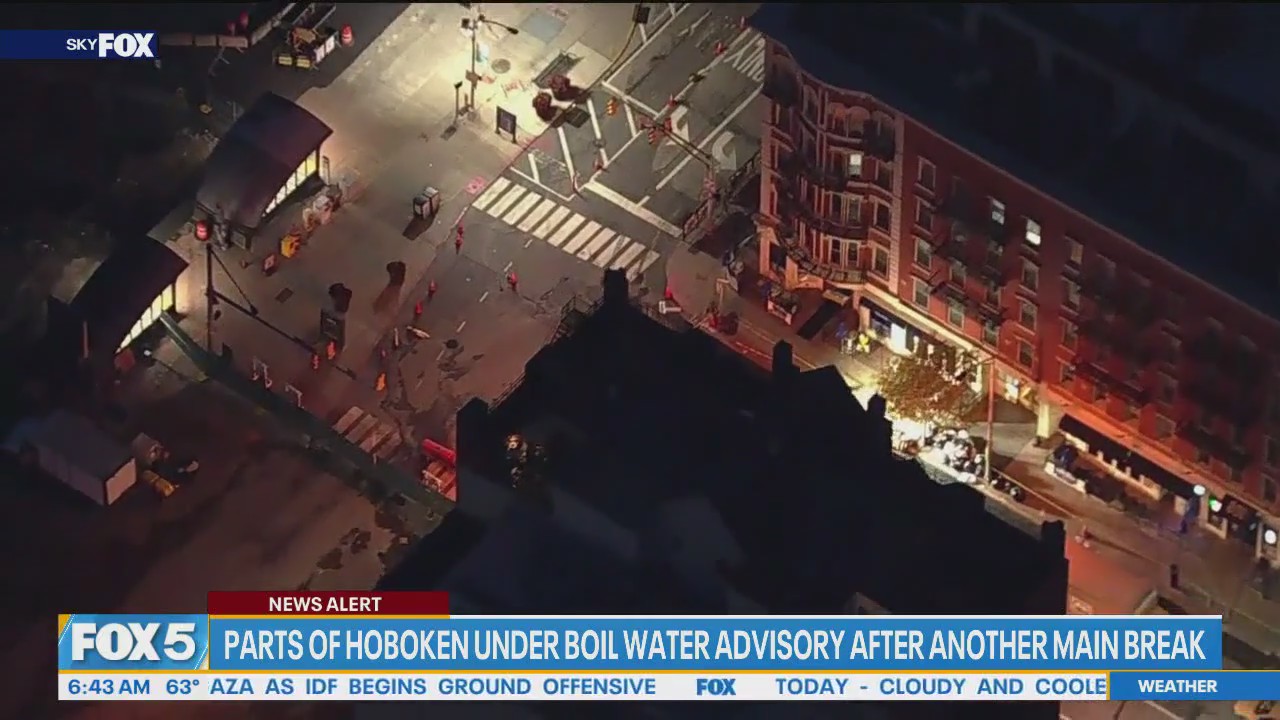 Another water main break in Hoboken