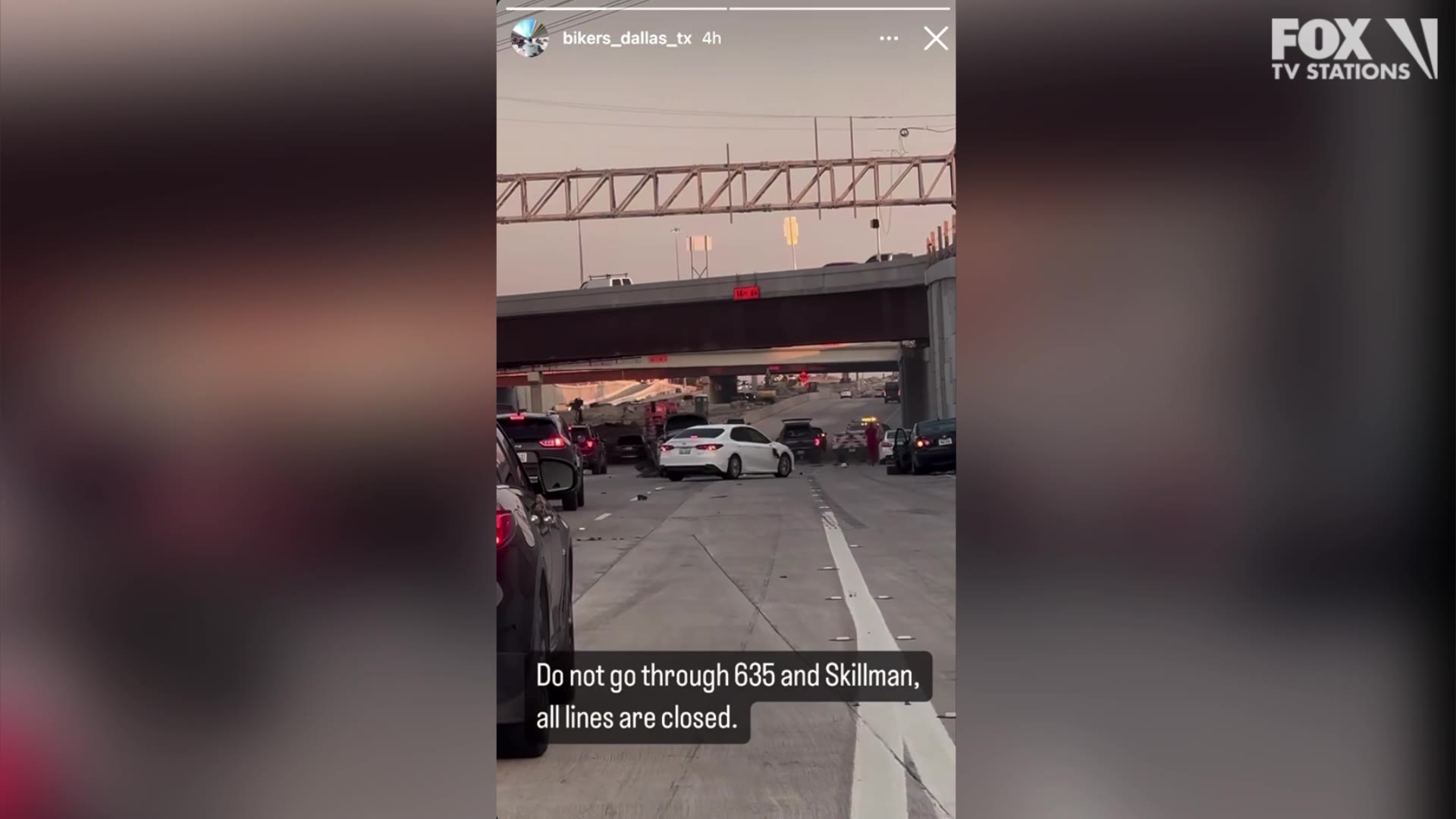 Video shows bizarre crash on LBJ Freeway