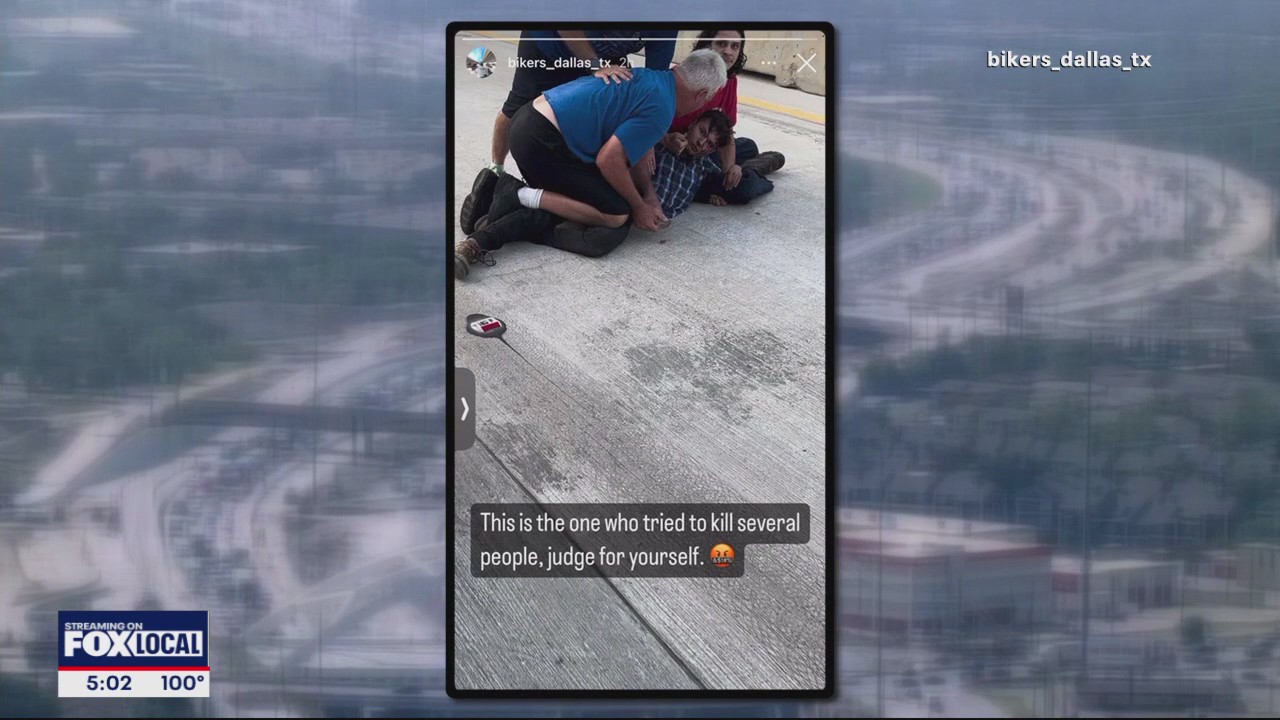 1 stabbed, 2 hit by car after LBJ Freeway crash