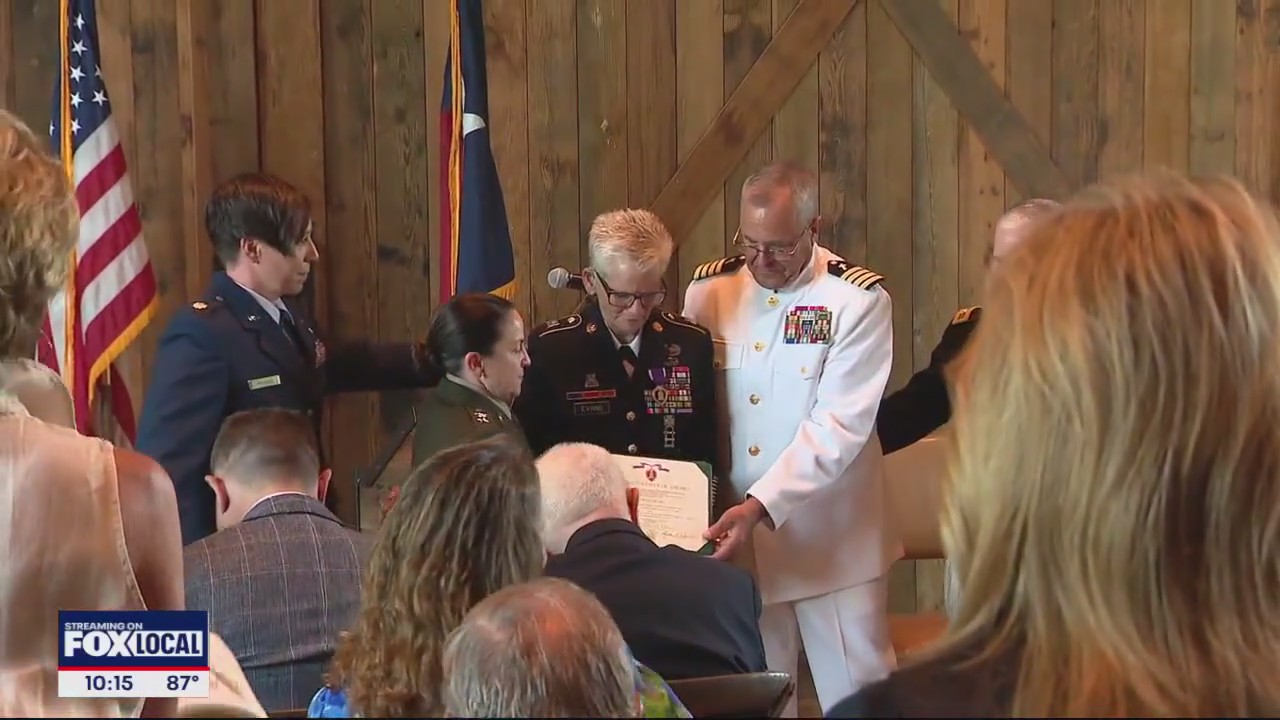North Texas military vet receives Purple Heart