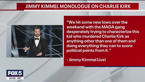 Jimmy Kimmel Live! pulled by ABC stations over host's Charlie Kirk comments
