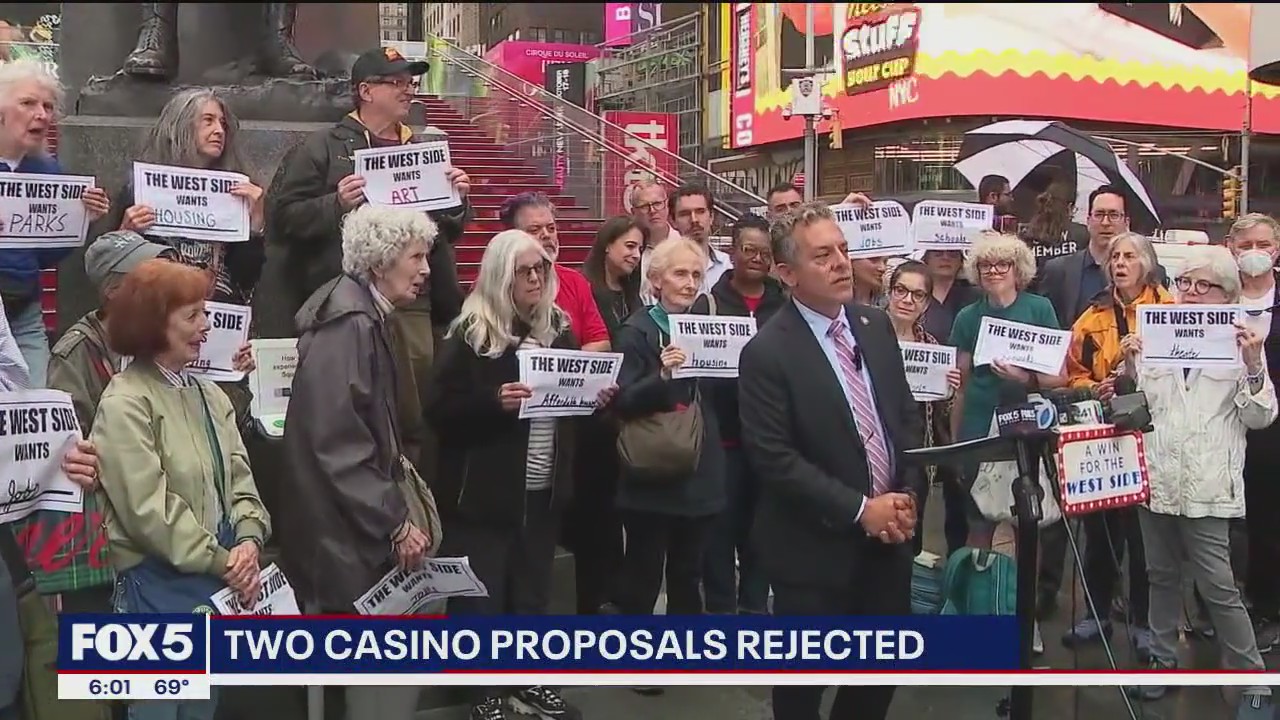 Casino proposals for Times Square and Hudson Yards rejected