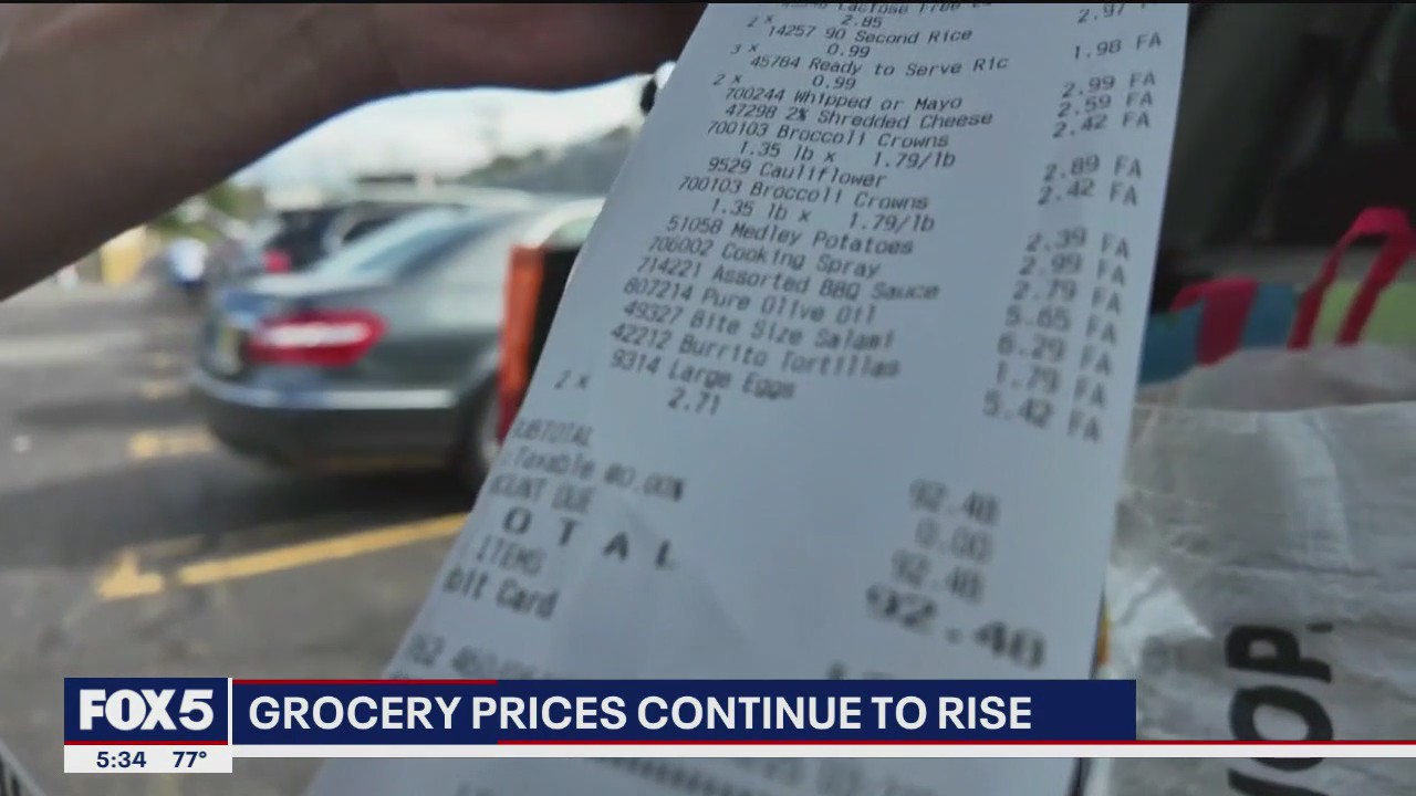 Food prices continue to rise across the nation