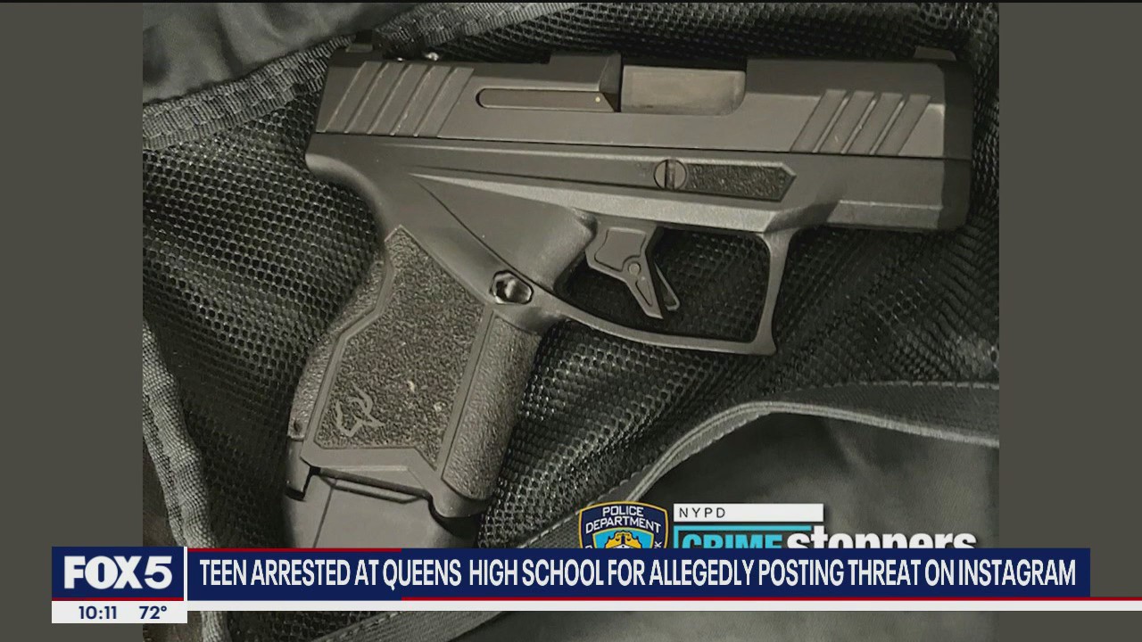Teen arrested at Queens high school after allegedly posting threat on ...
