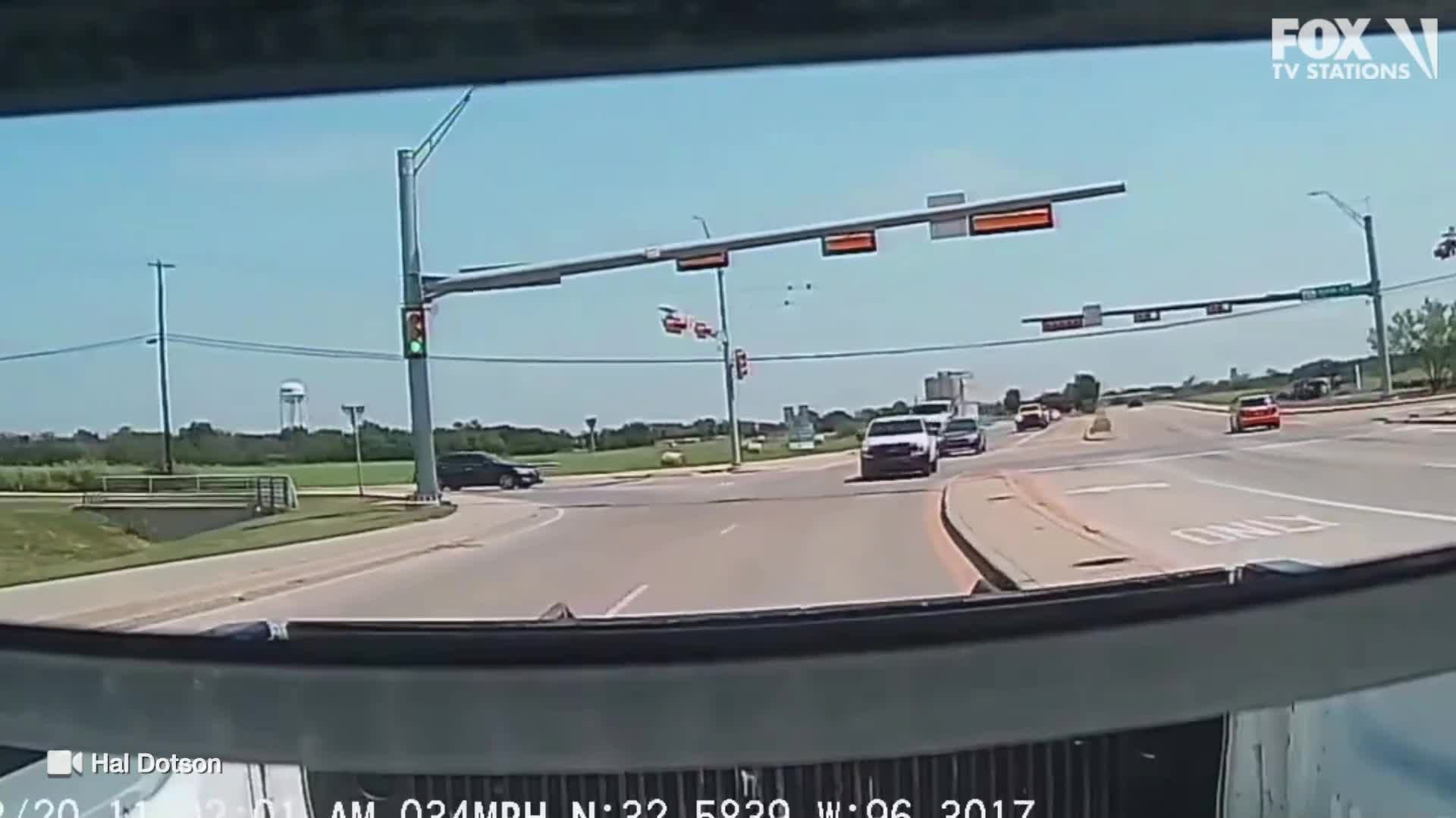 Oversized load takes down power lines