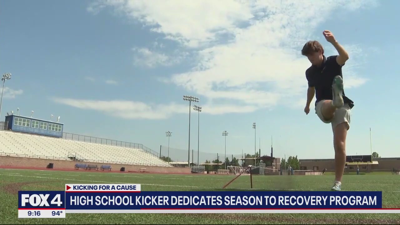 HS kicker dedicates season to recovery program