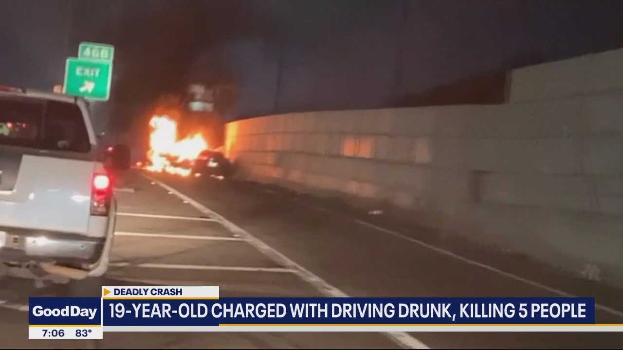 Family of 5 killed in fiery drunken driving crash