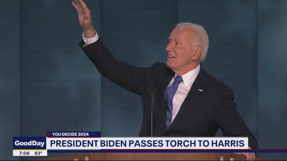 DNC: Biden officially passes torch to Harris