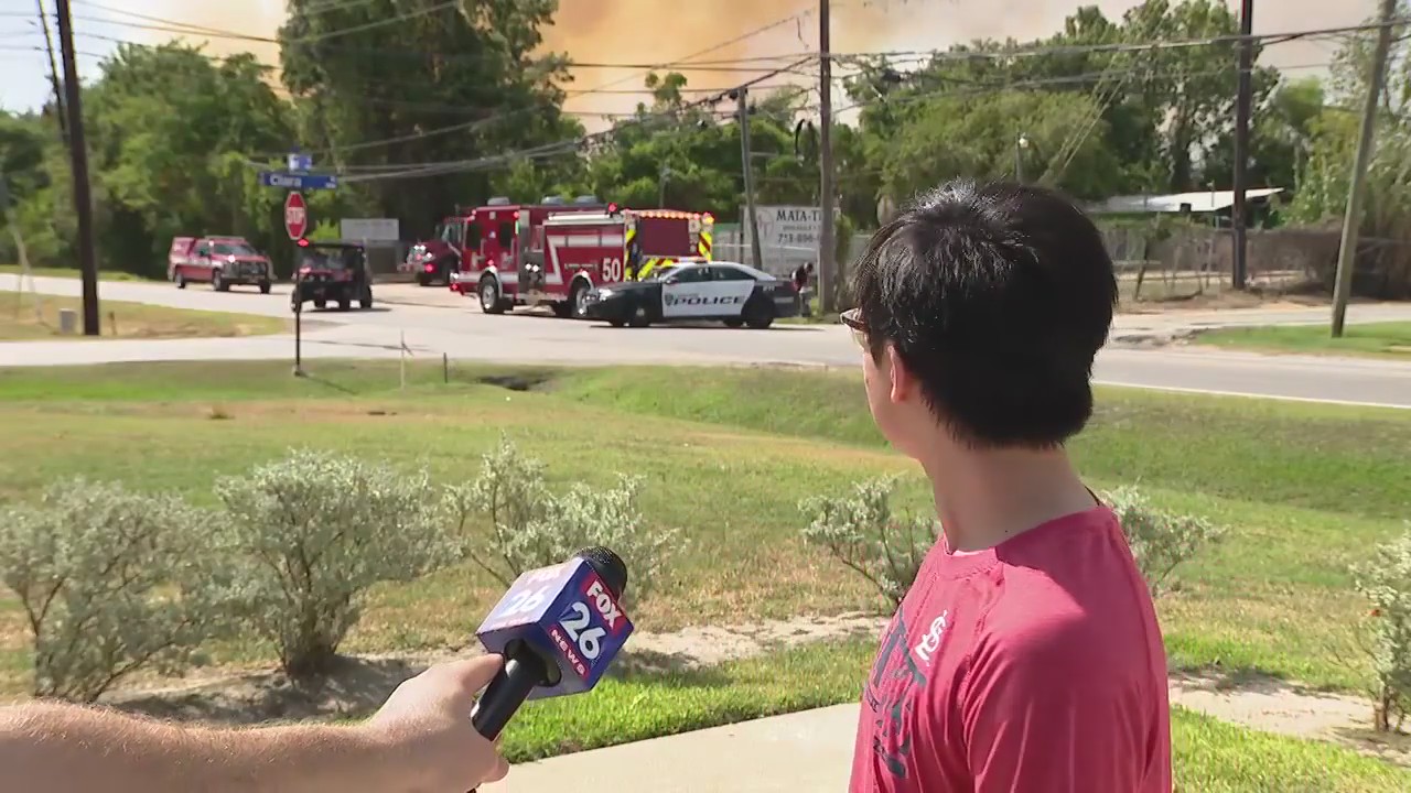 Houston resident gives account of large fire