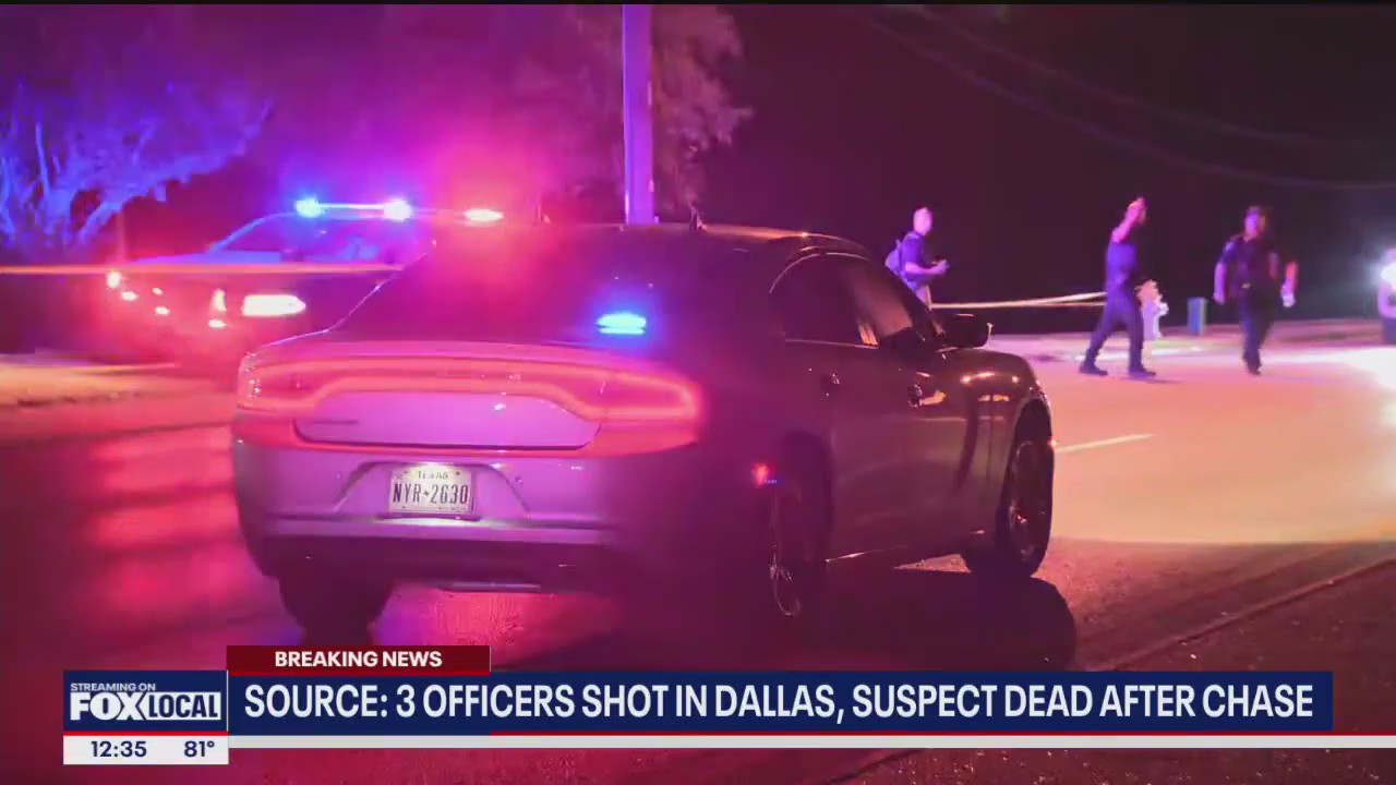 3 Dallas police officers shot; 2 seriously hurt