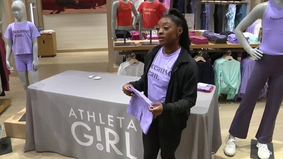 Houston's own Simone Biles unveils her clothing collection