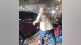 SUV crashes into Denny's  in Rosenberg, Texas