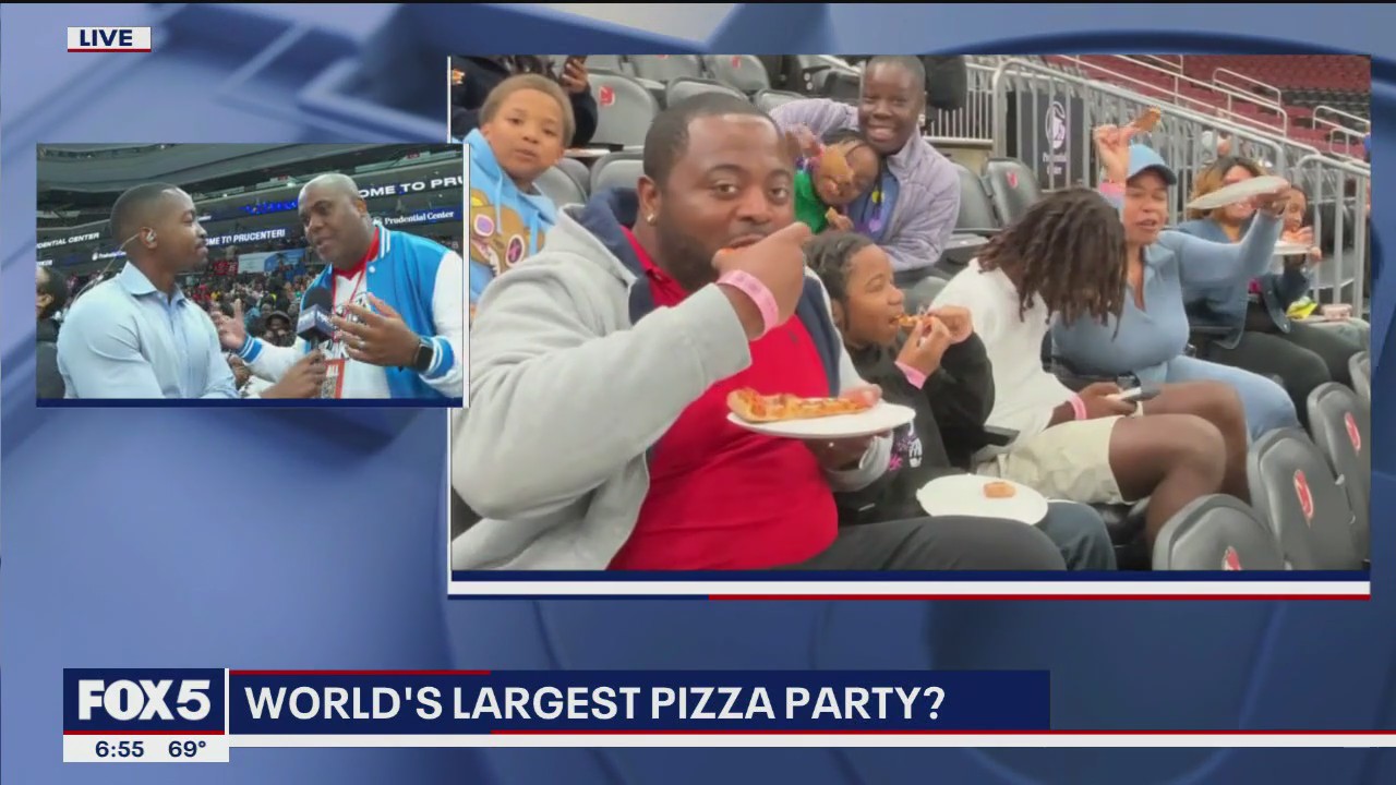 Newark kids attempt Guinness World Record for largest pizza party