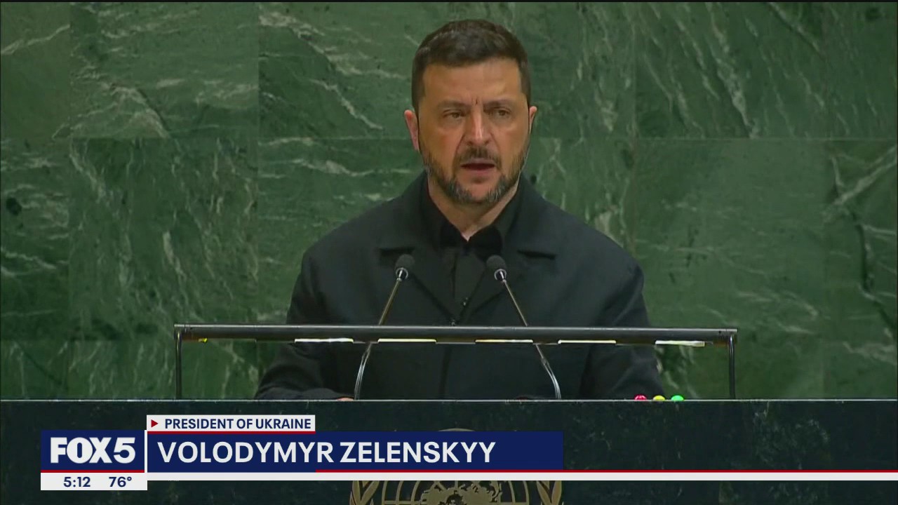 Ukrainian President Zelenskyy address UN