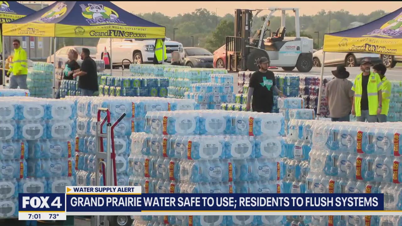 Grand Prairie water safe to use after system flush