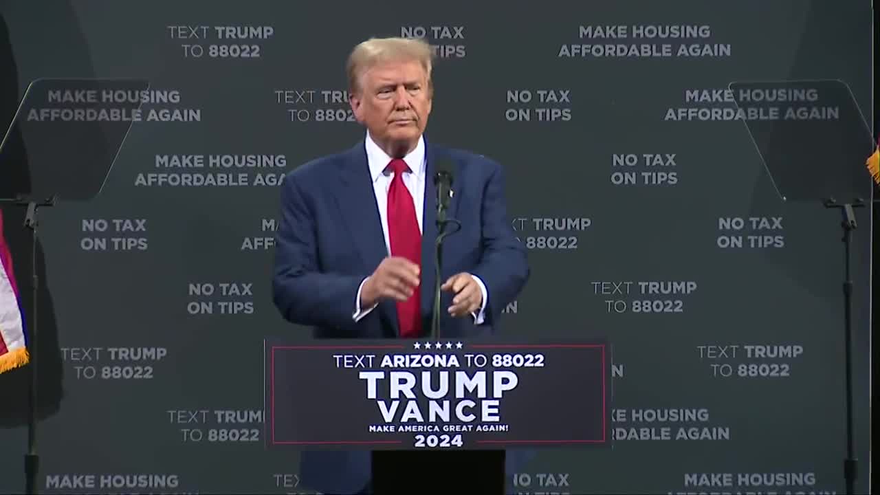 Donald Trump rally in Tucson: FULL SPEECH