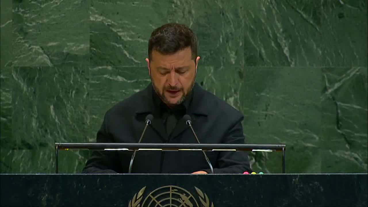 FULL: Ukraine President Zelensky addresses UN General Assembly