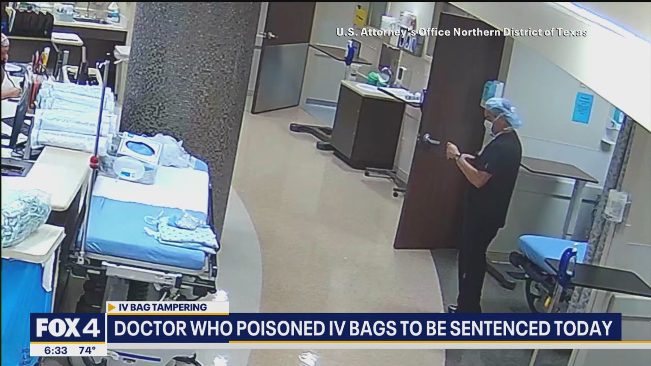 Dallas doctor who poisoned IV bags to be sentenced today