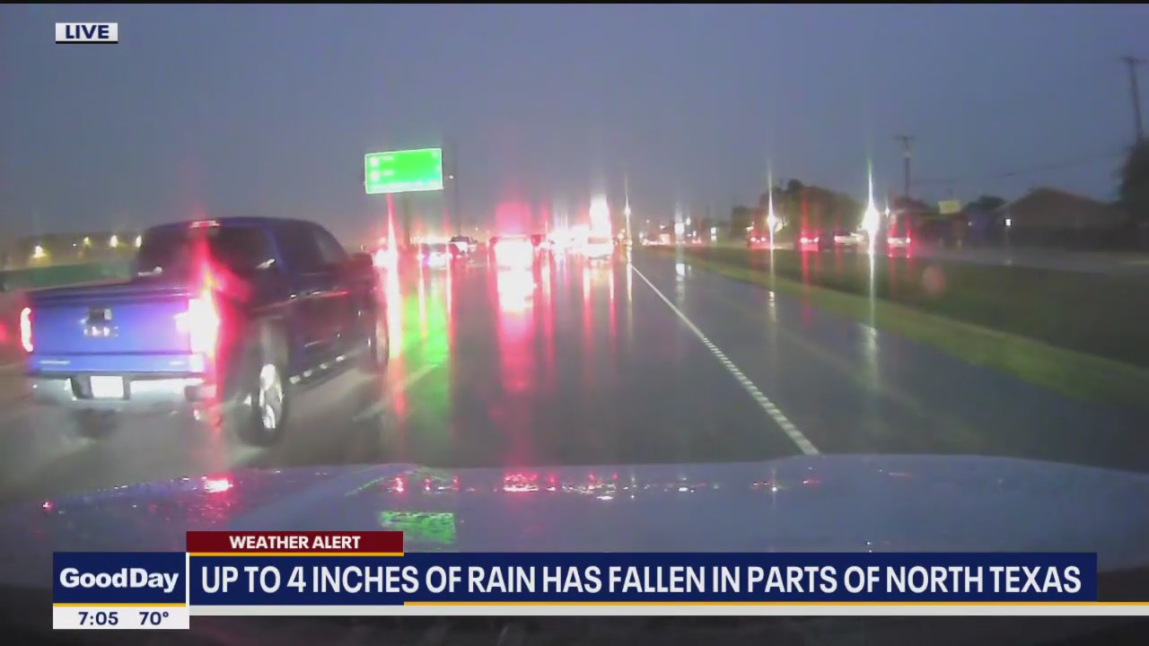 Wet weather causes problems on the roads