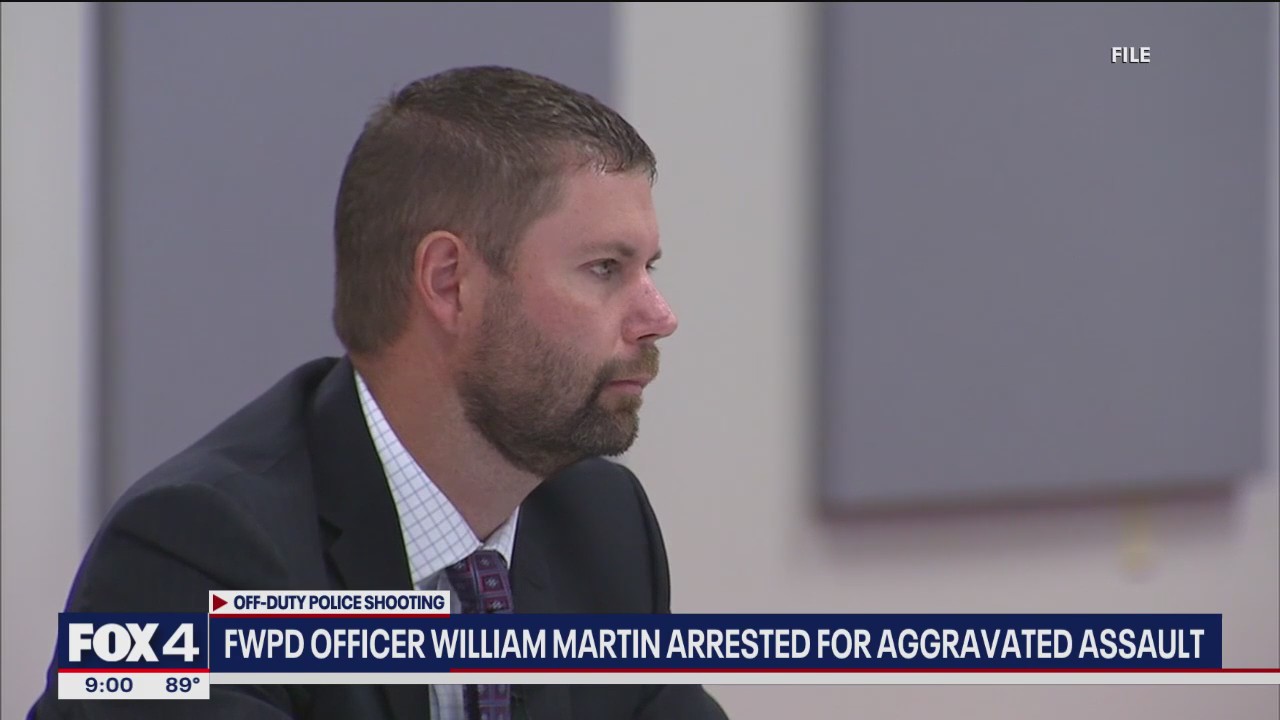 Fort Worth Police Officer William Martin arrested