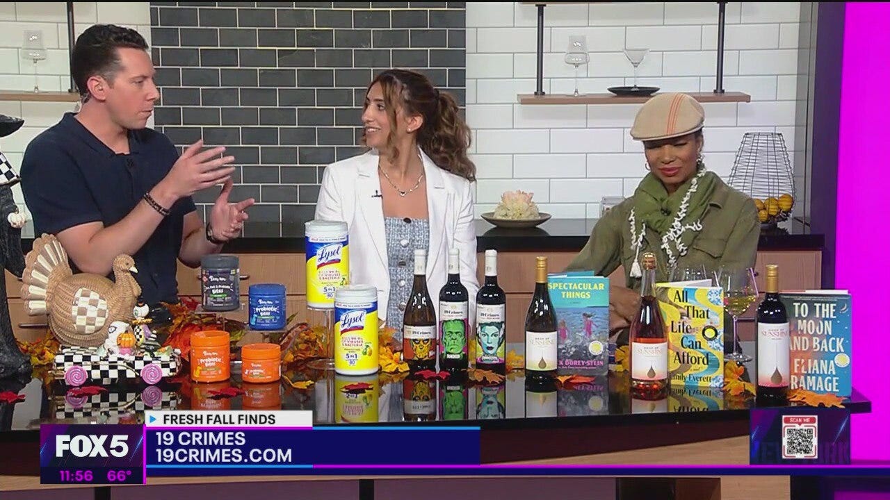 Dove, MacKenzie-Childs, ZestyPaws, Lysol, Great Value Vacations, 19 Crimes, Drop of Sunshine | Fresh Fall Finds