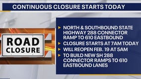 Traffic closures this weekend