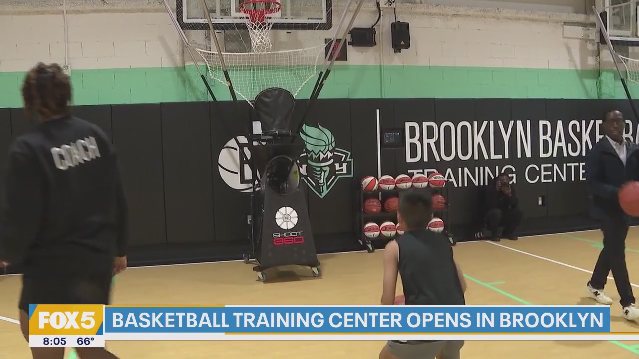 Grand opening of Brooklyn Basketball Training Center, 75,000-square-feet overlooking Manhattan Skyline