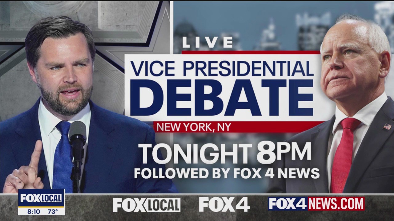 Vice Presidential Debate tonight on FOX 4 News