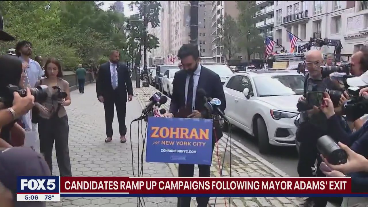 NYC mayoral candidates ramp up campaigns following Adams' exit