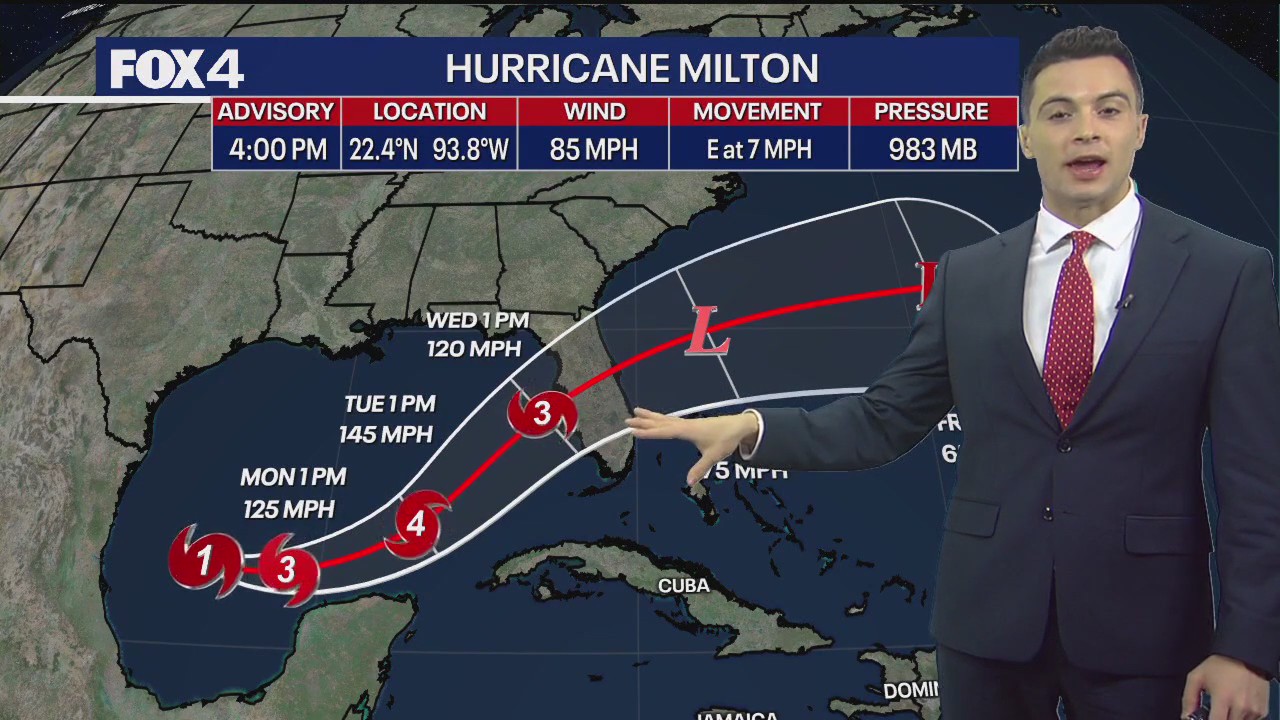 Hurricane Milton: Track, landfall timing