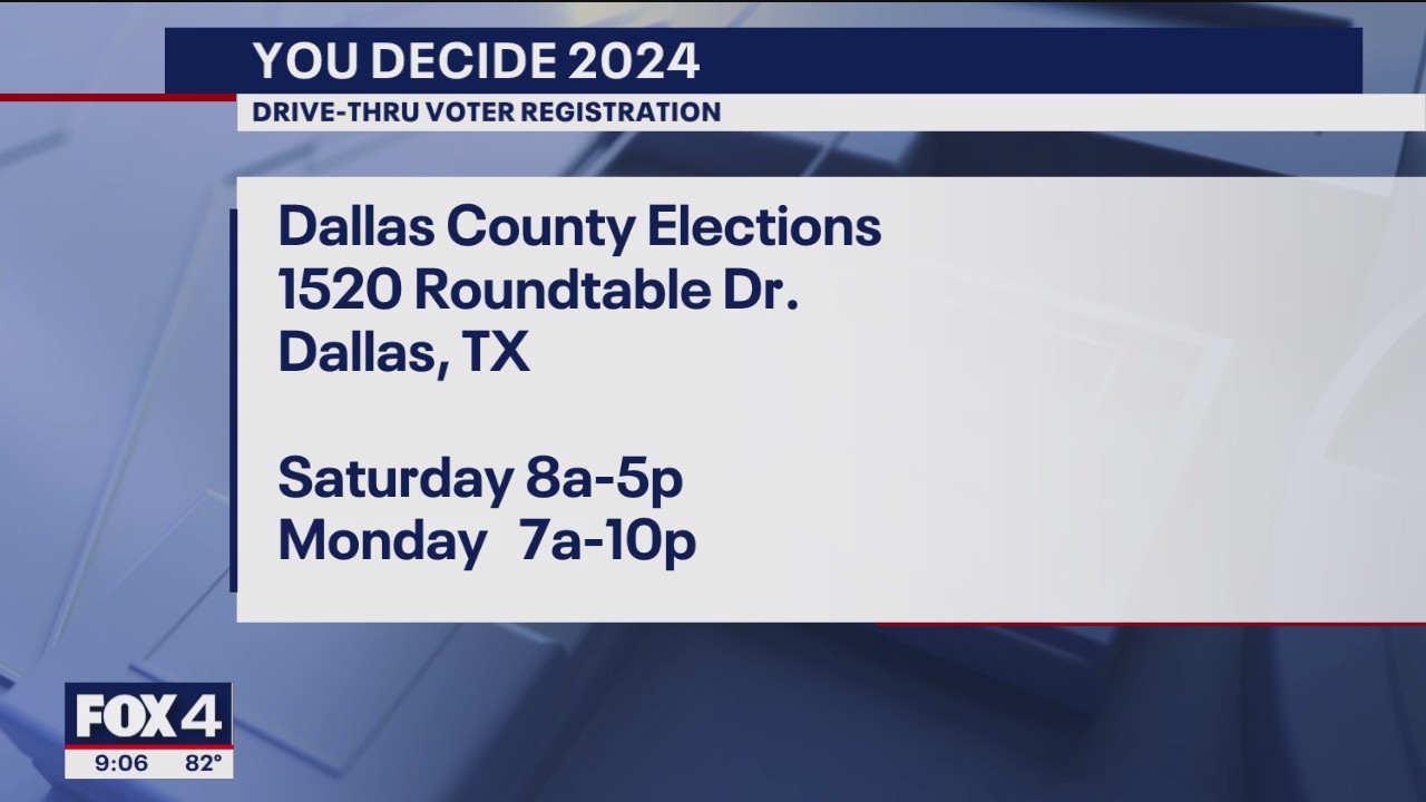 Dallas Co makes last push for voter registration
