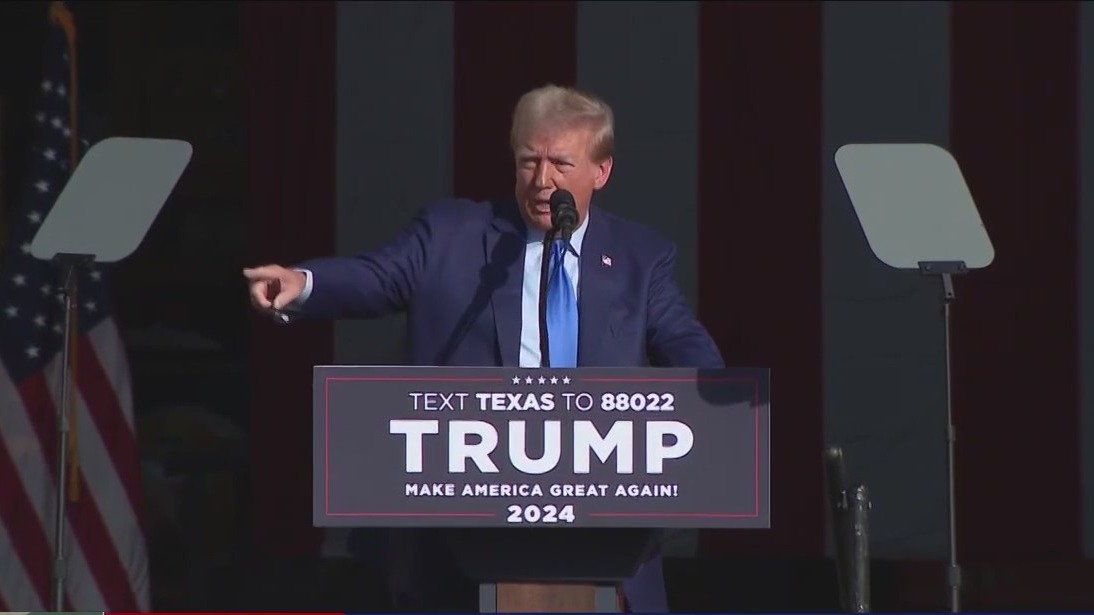Former President Trump hosts Houston rally