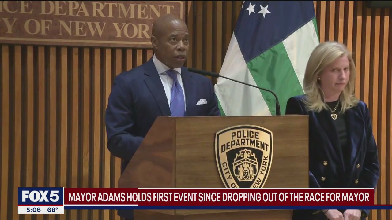 'You gonna miss me': Adams holds first event since dropping out of NYC mayoral race