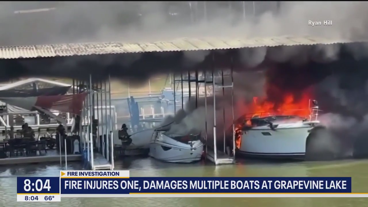 Several boats damaged in fire on Lake Grapevine