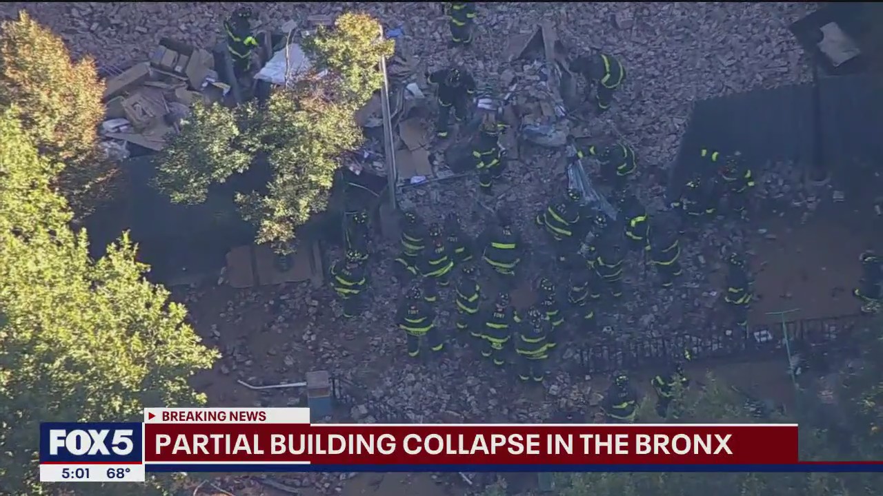 Partial building collapse in Bronx