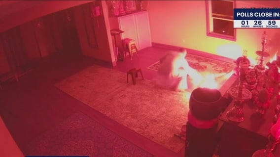 New Caney Buddhist Temple lit on fire by cocktail