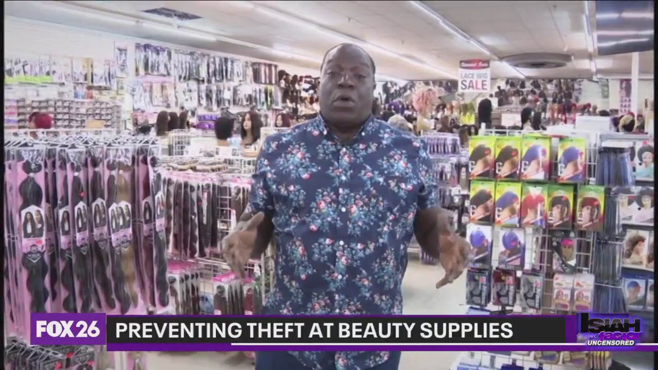 Preventing theft at hair & beauty supplies