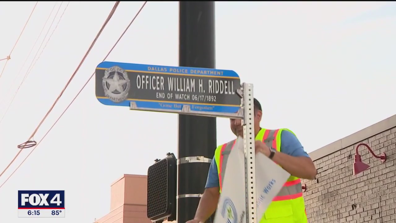 Dallas installs street signs honoring first responders