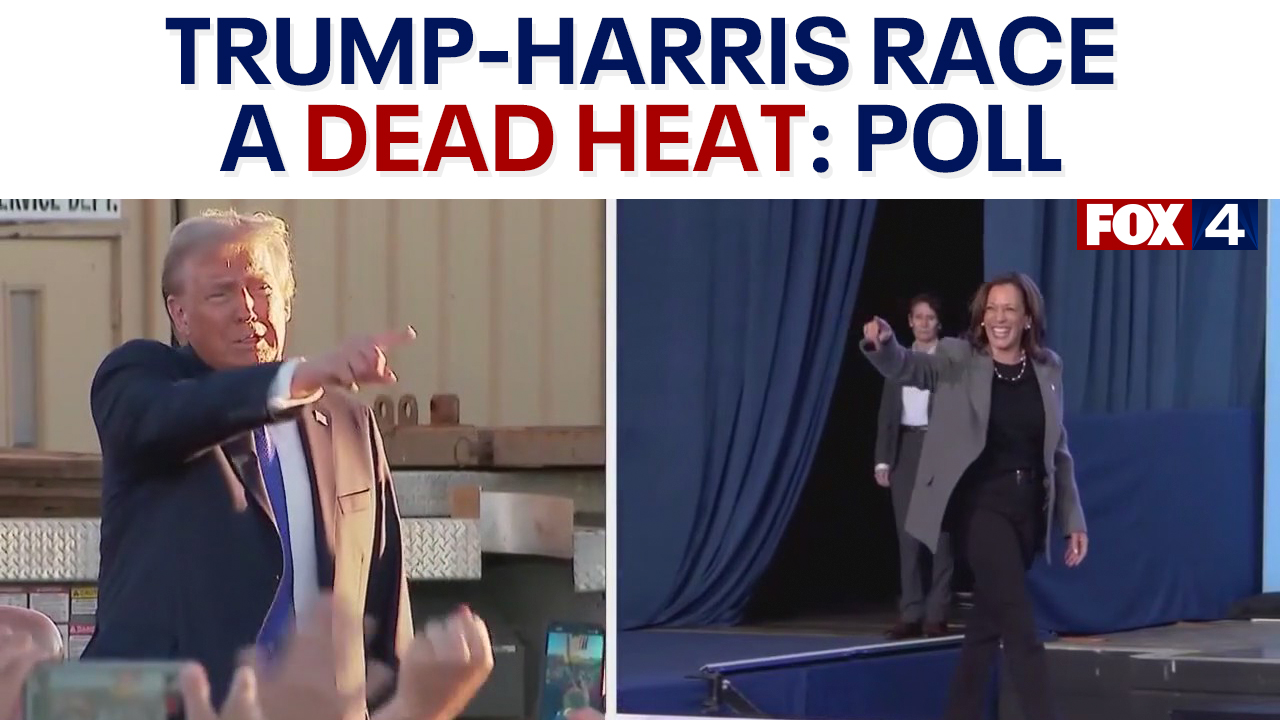 Polls: Trump-Harris in dead heat nationwide