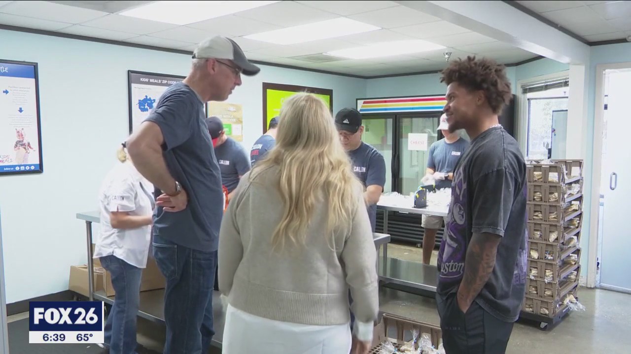Local non-profit works with NFL player to fight child hunger