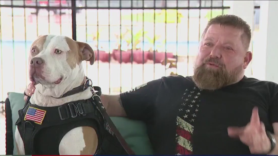 Houston area veteran, his service dog help others